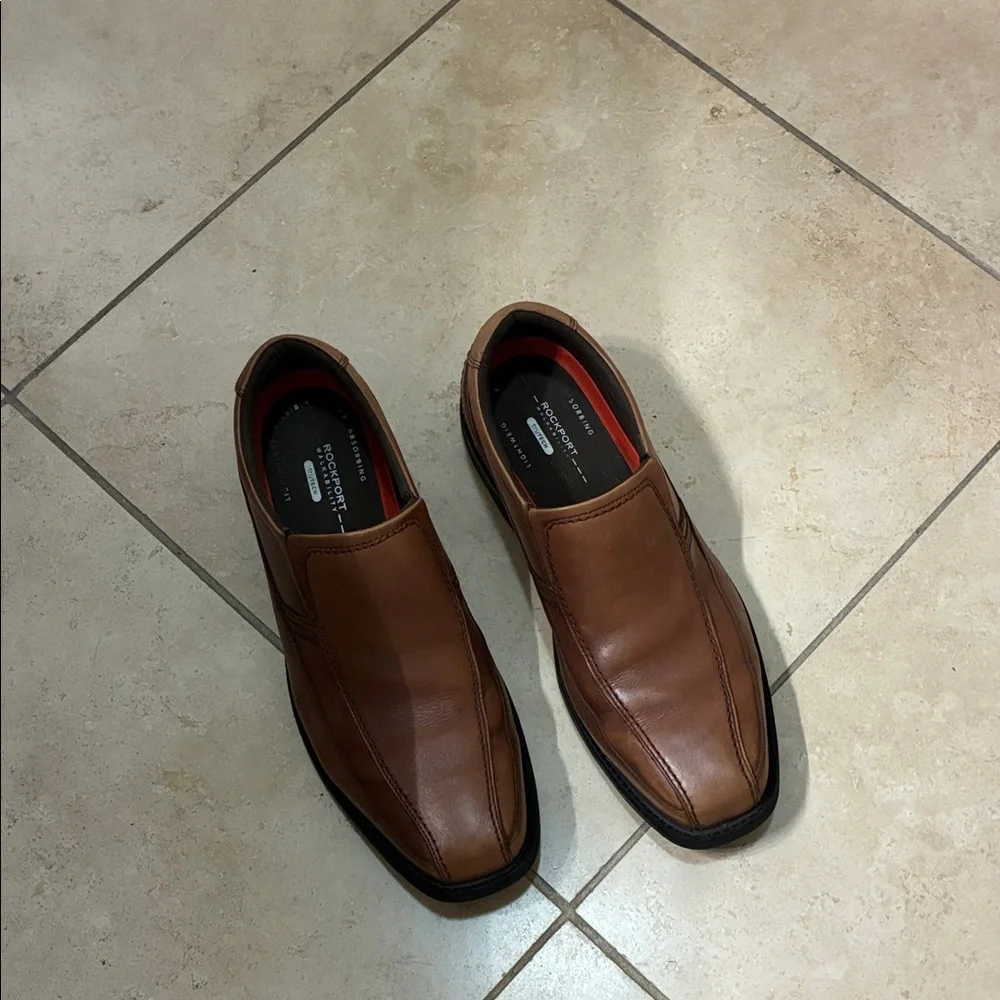 Rockport Tan Leather Men’s Loafers Sz 101/2